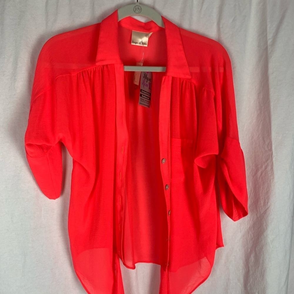Kaya di koko neon pink blouse